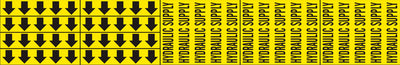 HYDRAULIC SUPPLY - PIPE MARKER WITH ARROWS