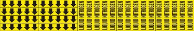 LIQUID NITROGEN - PIPE MARKER WITH ARROWS