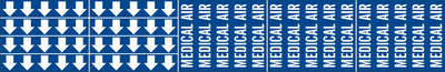 MEDICAL AIR - PIPE MARKER WITH ARROWS