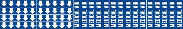 MEDICAL AIR - PIPE MARKER WITH ARROWS