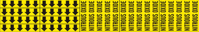 NITROUS OXIDE - PIPE MARKER WITH ARROWS