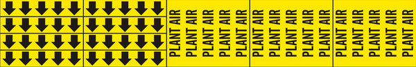 PLANT AIR - PIPE MARKER WITH ARROWS