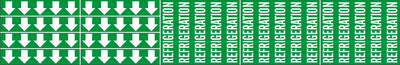 REFRIGERATION - PIPE MARKER WITH ARROWS