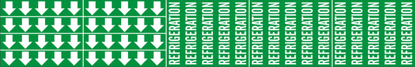 REFRIGERATION - PIPE MARKER WITH ARROWS