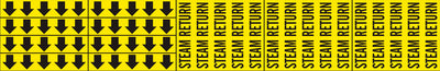 STEAM RETURN - PIPE MARKER WITH ARROWS