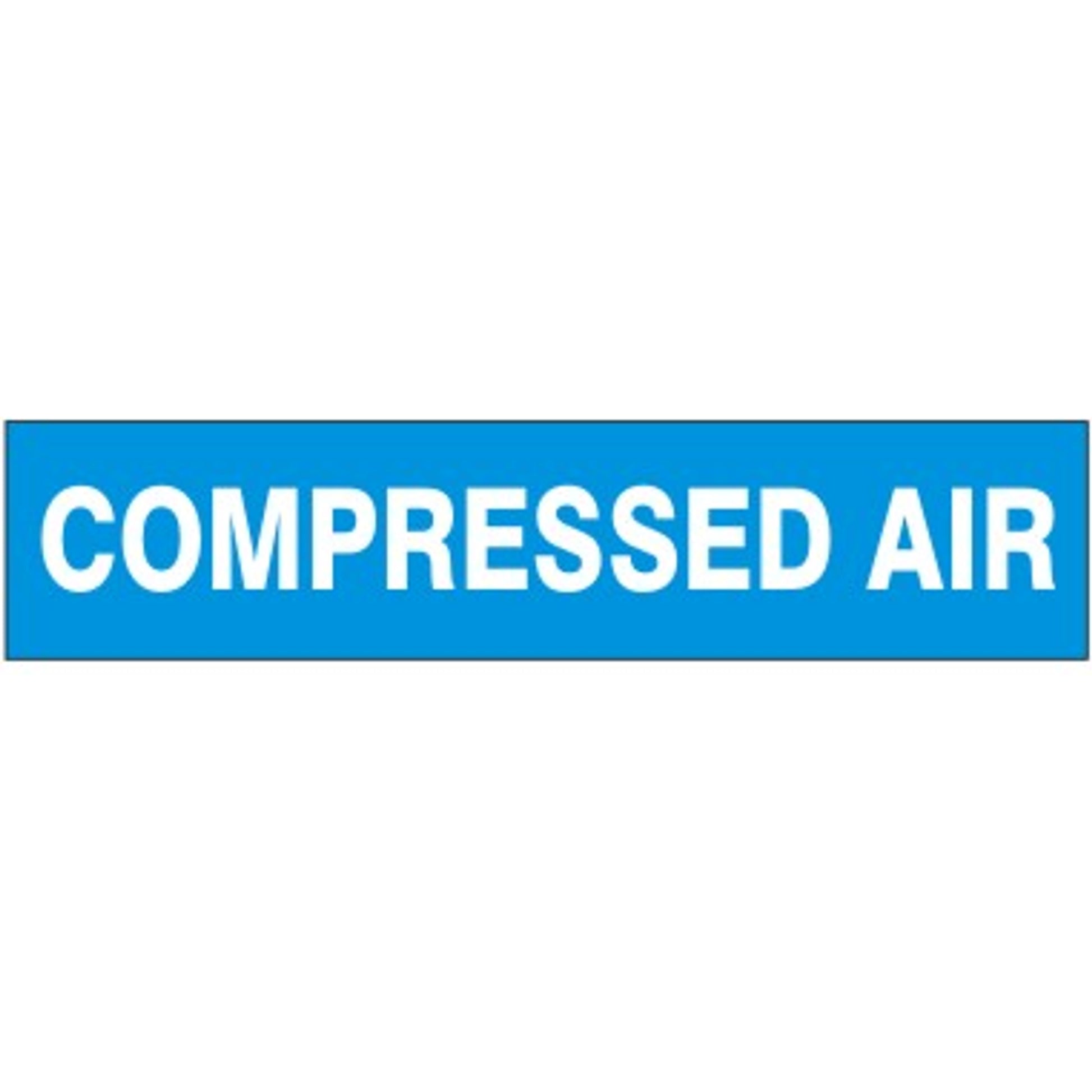COMPRESSED AIR - PIPE MARKER - COMPRESSED AIR - PIPE MARKER, 3X24, Adhesive Vinyl