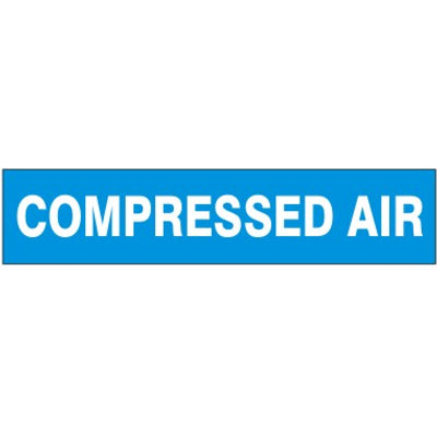 COMPRESSED AIR - PIPE MARKER - COMPRESSED AIR - PIPE MARKER, 3X24, Adhesive Vinyl