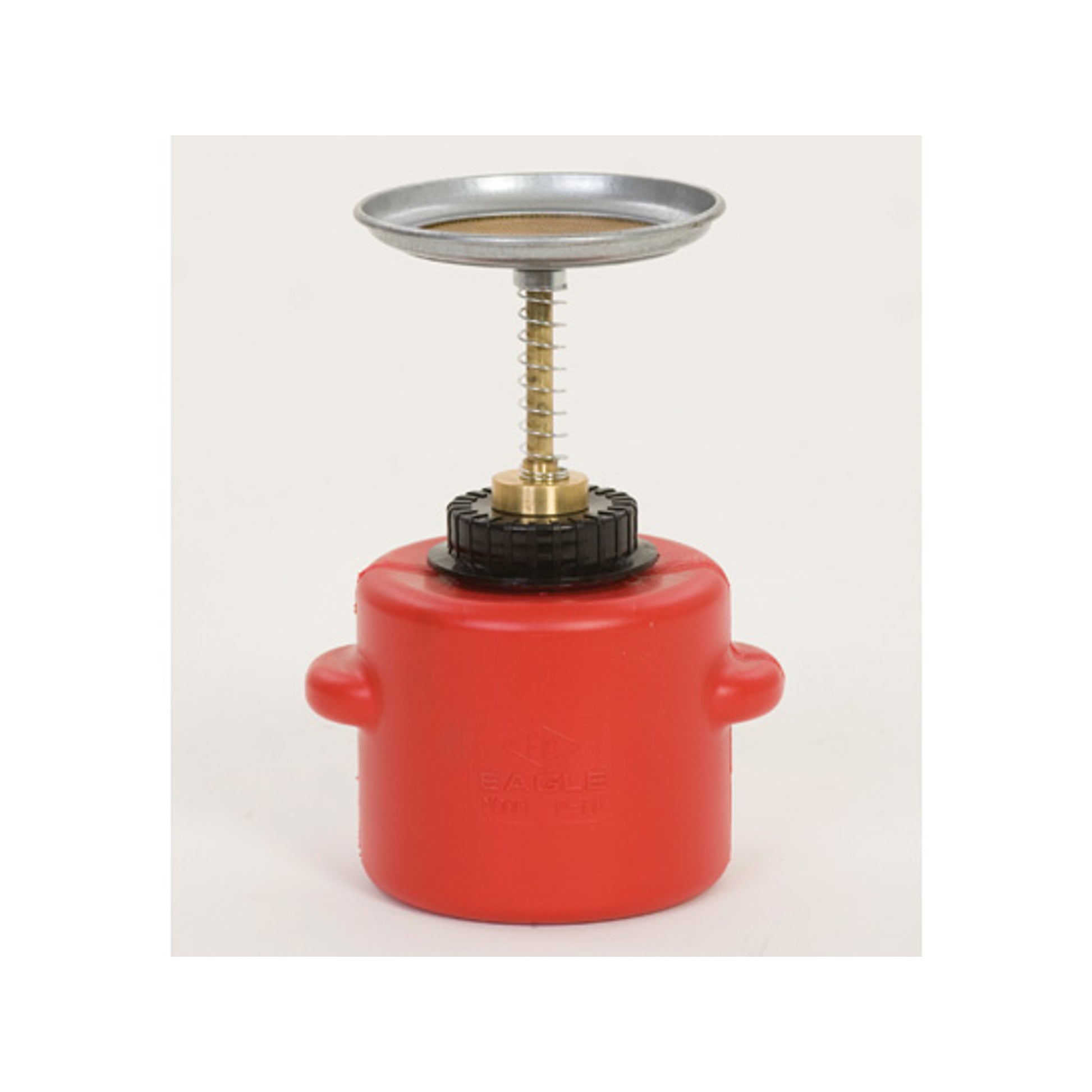 Eagle Plunger Dispensing Can - 1 Quart - Dasher screen - Polyethylene - Red - P711