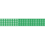CHILLED WATER SUPPLY - PIPE MARKER WITH ARROWS - CHILLED WATER SUPPLY - PIPE MARKER WITH ARROWS, 2.25X13.5, Adhesive Vinyl