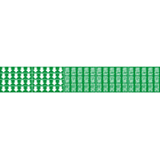 CHILLED WATER RETURN - PIPE MARKER WITH ARROWS - CHILLED WATER RETURN - PIPE MARKER WITH ARROWS, 2.25X13.5, Adhesive Vinyl