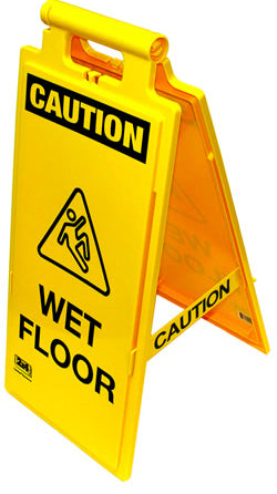 CAUTION WET FLOOR - PREMIUM FLOOR STAND