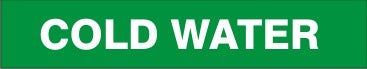 COLD WATER - PIPE MARKER