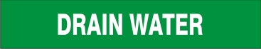 DRAIN WATER - PIPE MARKER