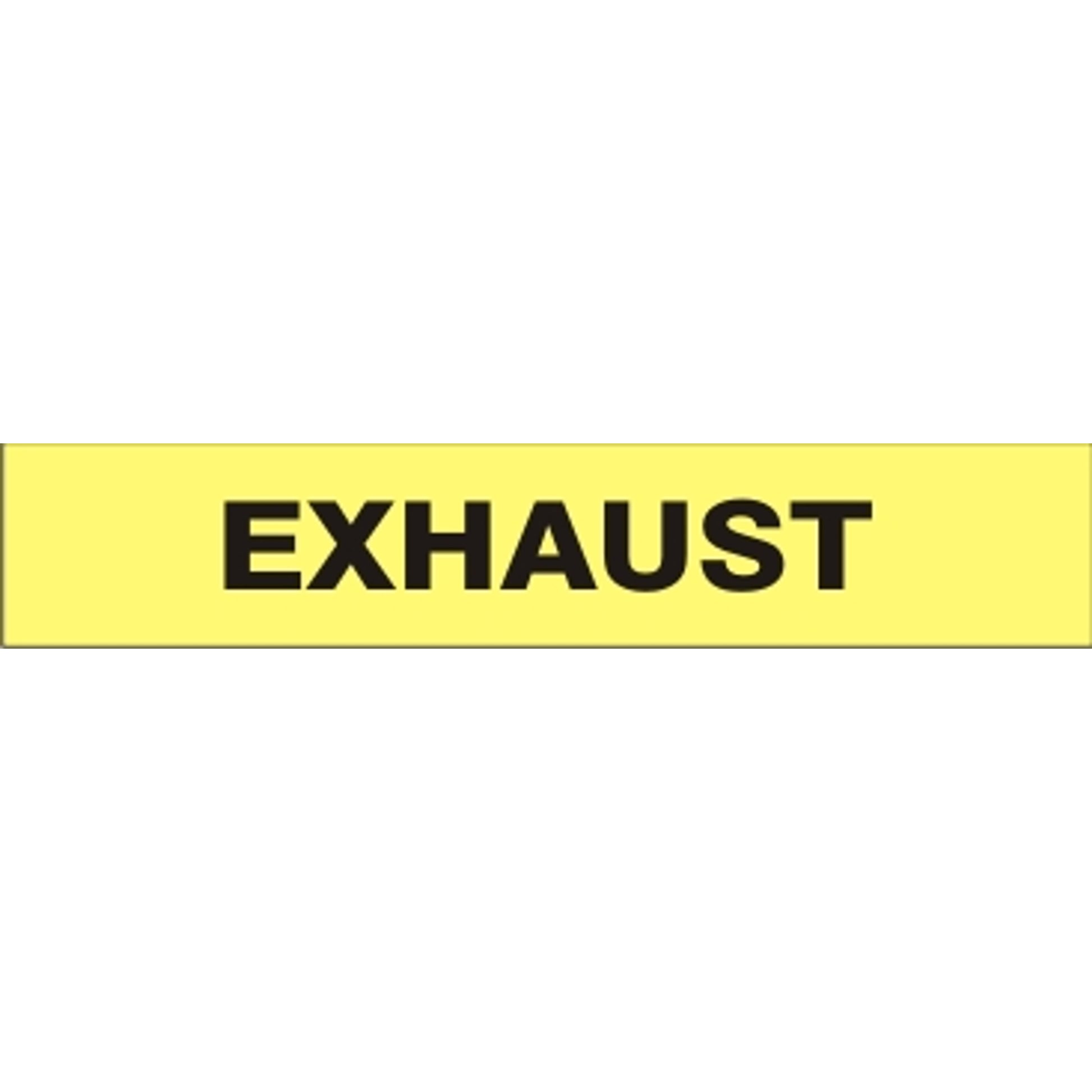 EXHAUST - PIPE MARKER - EXHAUST - PIPE MARKER, 3X24, Adhesive Vinyl