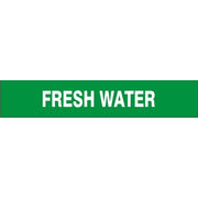 FRESH WATER - PIPE MARKER - FRESH WATER - PIPE MARKER, 3X24, Adhesive Vinyl