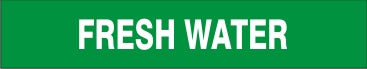 FRESH WATER - PIPE MARKER