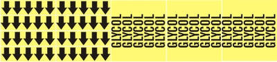 GLYCOL - PIPE MARKER WITH ARROWS