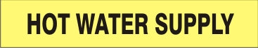 HOT WATER SUPPLY - PIPE MARKER