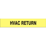 HVAC RETURN - PIPE MARKER - HVAC RETURN - PIPE MARKER, 3X24, Adhesive Vinyl