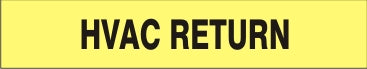 HVAC RETURN - PIPE MARKER