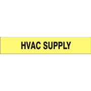 HVAC SUPPLY - PIPE MARKER - HVAC SUPPLY - PIPE MARKER, 3X24, Adhesive Vinyl
