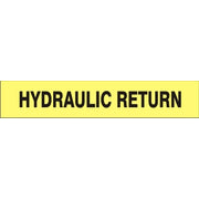 HYDRAULIC RETURN - PIPE MARKER - HYDRAULIC RETURN - PIPE MARKER, 3X24, Adhesive Vinyl