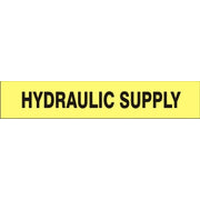 HYDRAULIC SUPPLY - PIPE MARKER - HYDRAULIC SUPPLY - PIPE MARKER, 3X24, Adhesive Vinyl