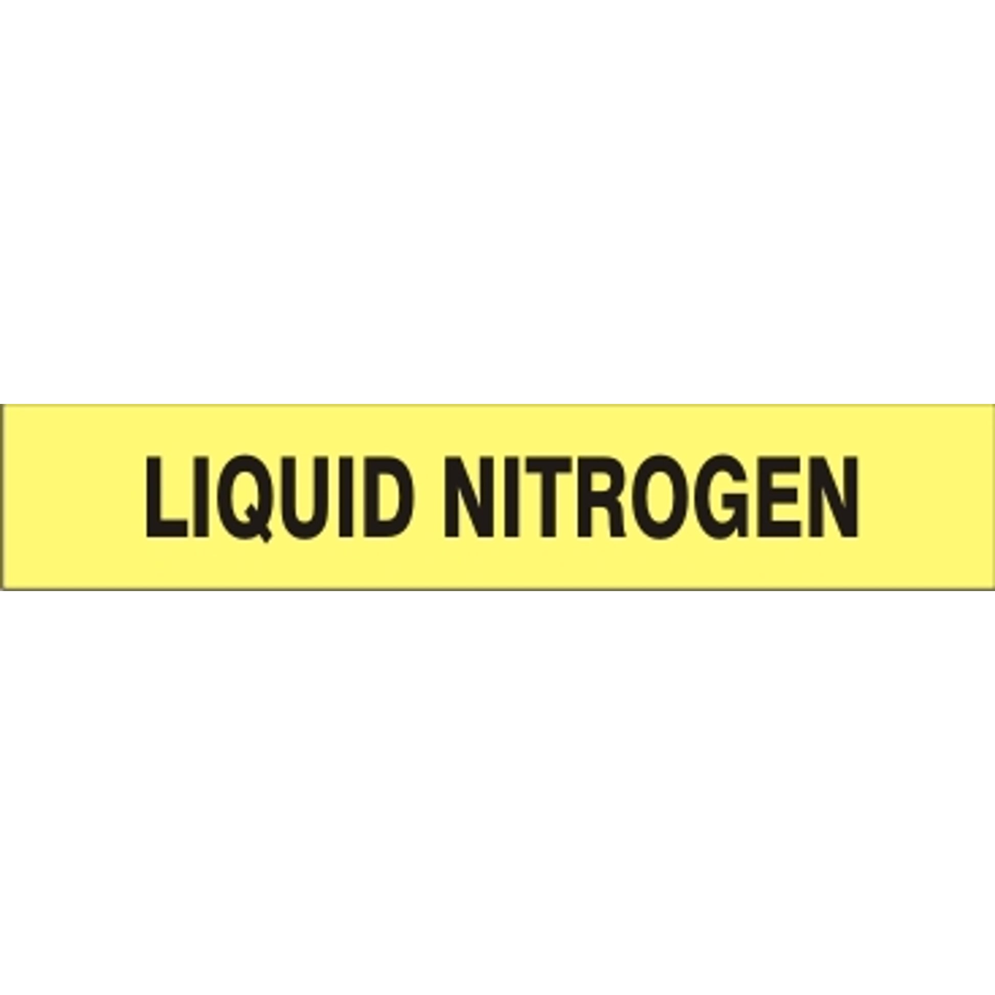LIQUID NITROGEN - PIPE MARKER - LIQUID NITROGEN - PIPE MARKER, 3X24, Adhesive Vinyl