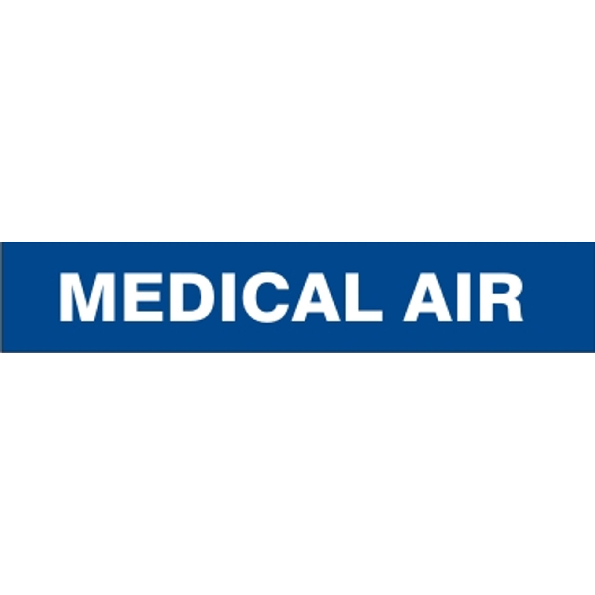 MEDICAL AIR - PIPE MARKER - MEDICAL AIR - PIPE MARKER, 3X24, Adhesive Vinyl