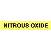 NITROUS OXIDE - PIPE MARKER - NITROUS OXIDE - PIPE MARKER, 3X24, Adhesive Vinyl