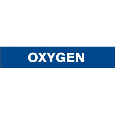 OXYGEN - PIPE MARKER - OXYGEN - PIPE MARKER, 3X24, Adhesive Vinyl