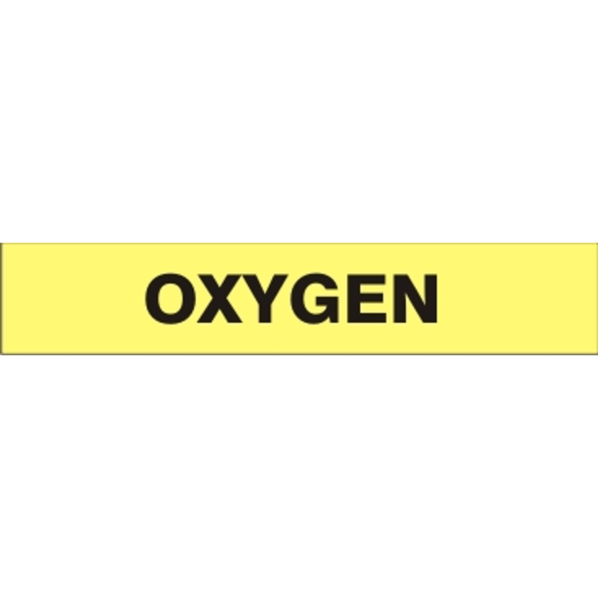 OXYGEN - PIPE MARKER - OXYGEN - PIPE MARKER, 3X24, Adhesive Vinyl