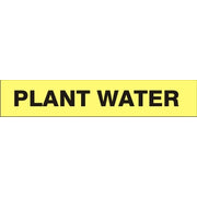 PLANT WATER - PIPE MARKER - PLANT WATER - PIPE MARKER, 3X24, Adhesive Vinyl