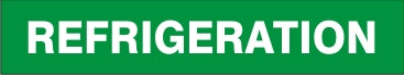 REFRIGERATION - PIPE MARKER