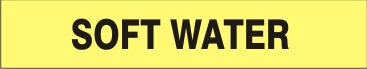 SOFT WATER - PIPE MARKER