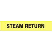 STEAM RETURN - PIPE MARKER - STEAM RETURN - PIPE MARKER, 3X24, Adhesive Vinyl