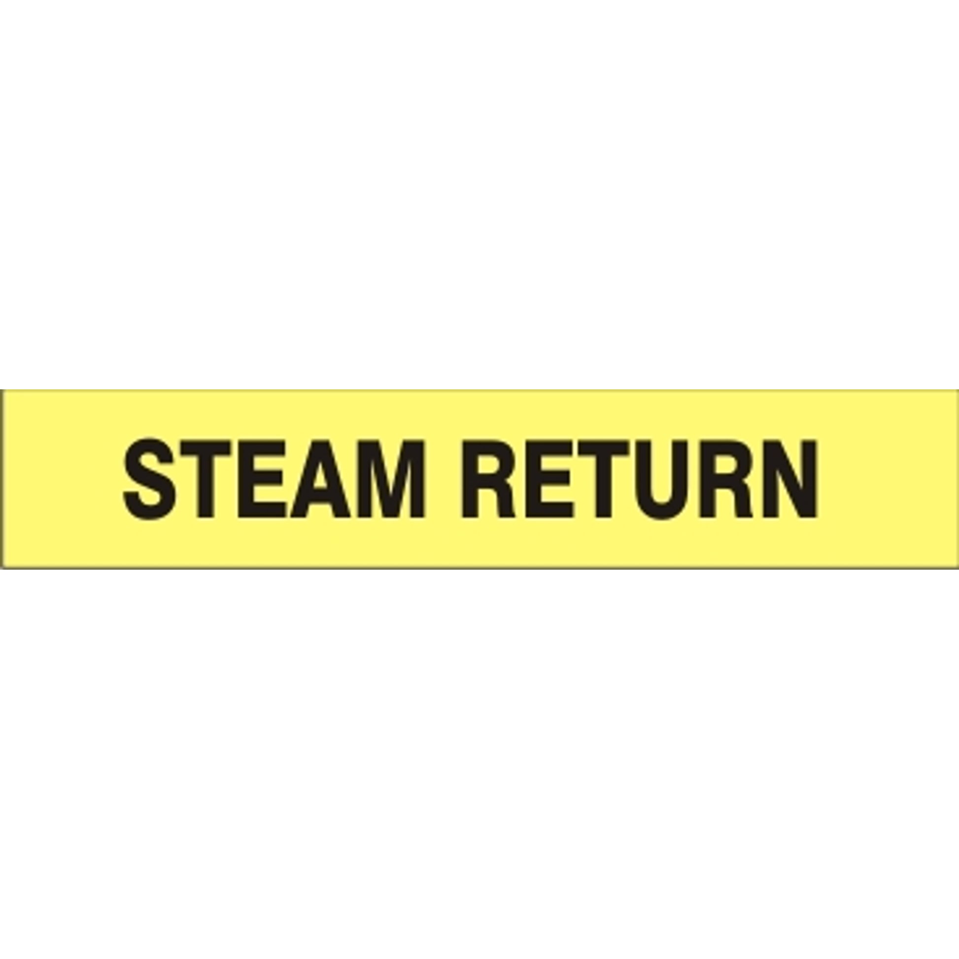 STEAM RETURN - PIPE MARKER - STEAM RETURN - PIPE MARKER, 3X24, Adhesive Vinyl