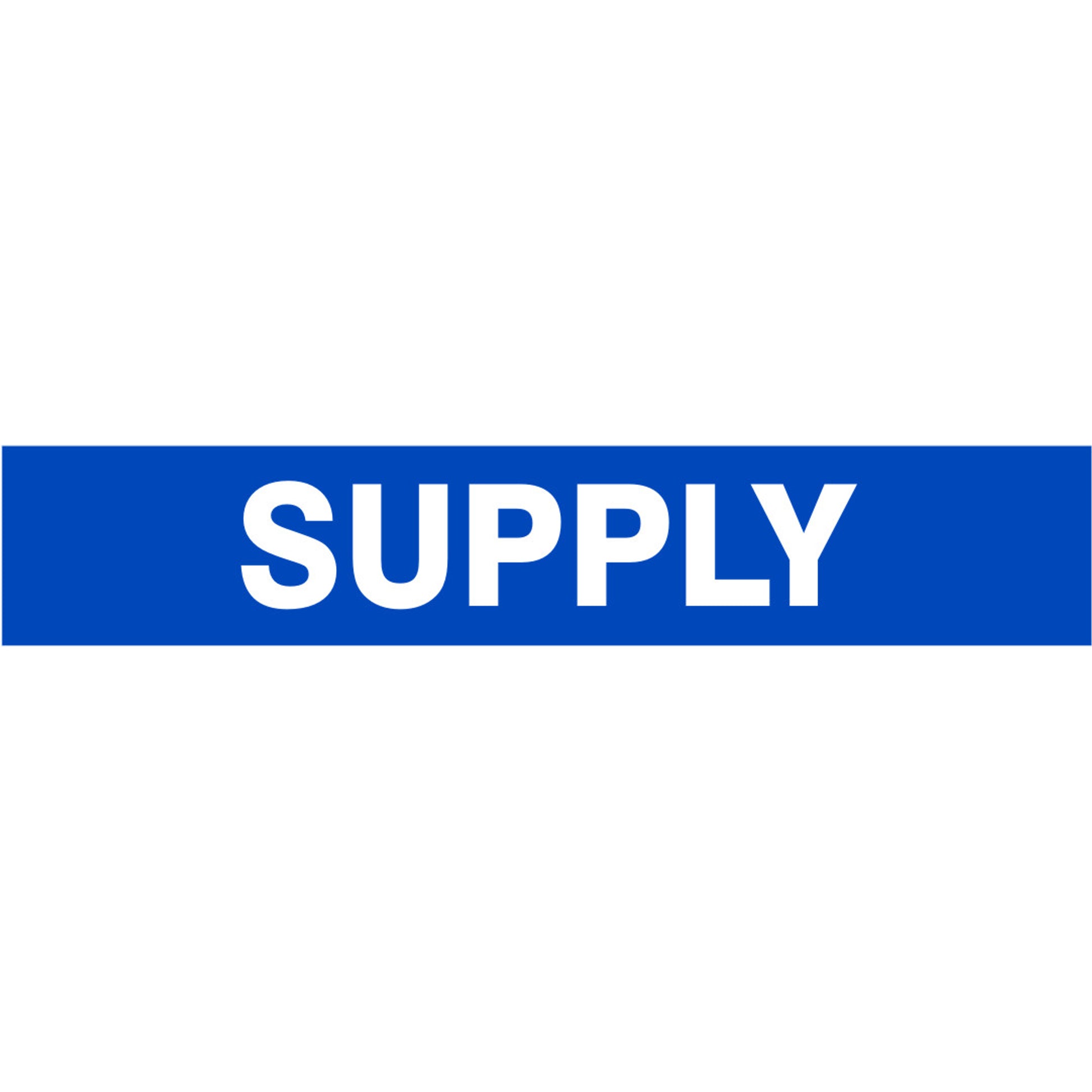 SUPPLY - PIPE MARKER - SUPPLY - PIPE MARKER, 3X24, Adhesive Vinyl