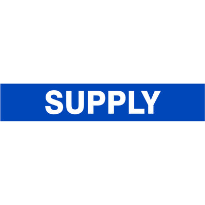 SUPPLY - PIPE MARKER - SUPPLY - PIPE MARKER, 3X24, Adhesive Vinyl