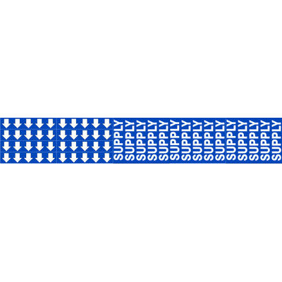SUPPLY - PIPE MARKER WITH ARROWS - SUPPLY - PIPE MARKER WITH ARROWS, 2.25X13.5, Adhesive Vinyl