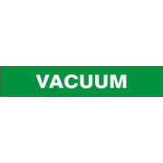 VACUUM - PIPE MARKER - VACUUM - PIPE MARKER, 3X24, Adhesive Vinyl