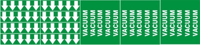 VACUUM - PIPE MARKER WITH ARROWS
