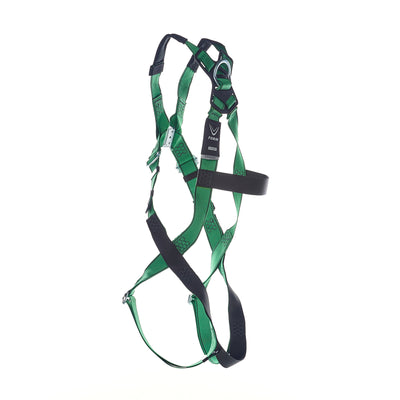 MSA V-FORM Harness w/Back D-Ring - Qwik-Fit Leg Straps Quick Connect Chest Buckle - Extra Small - 10207679