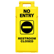 NO ENTRY RESTROOM CLOSED - PREMIUM FLOOR STAND - NO ENTRY RESTROOM CLOSED - PREMIUM FLOOR STAND, 25X11, Plastic