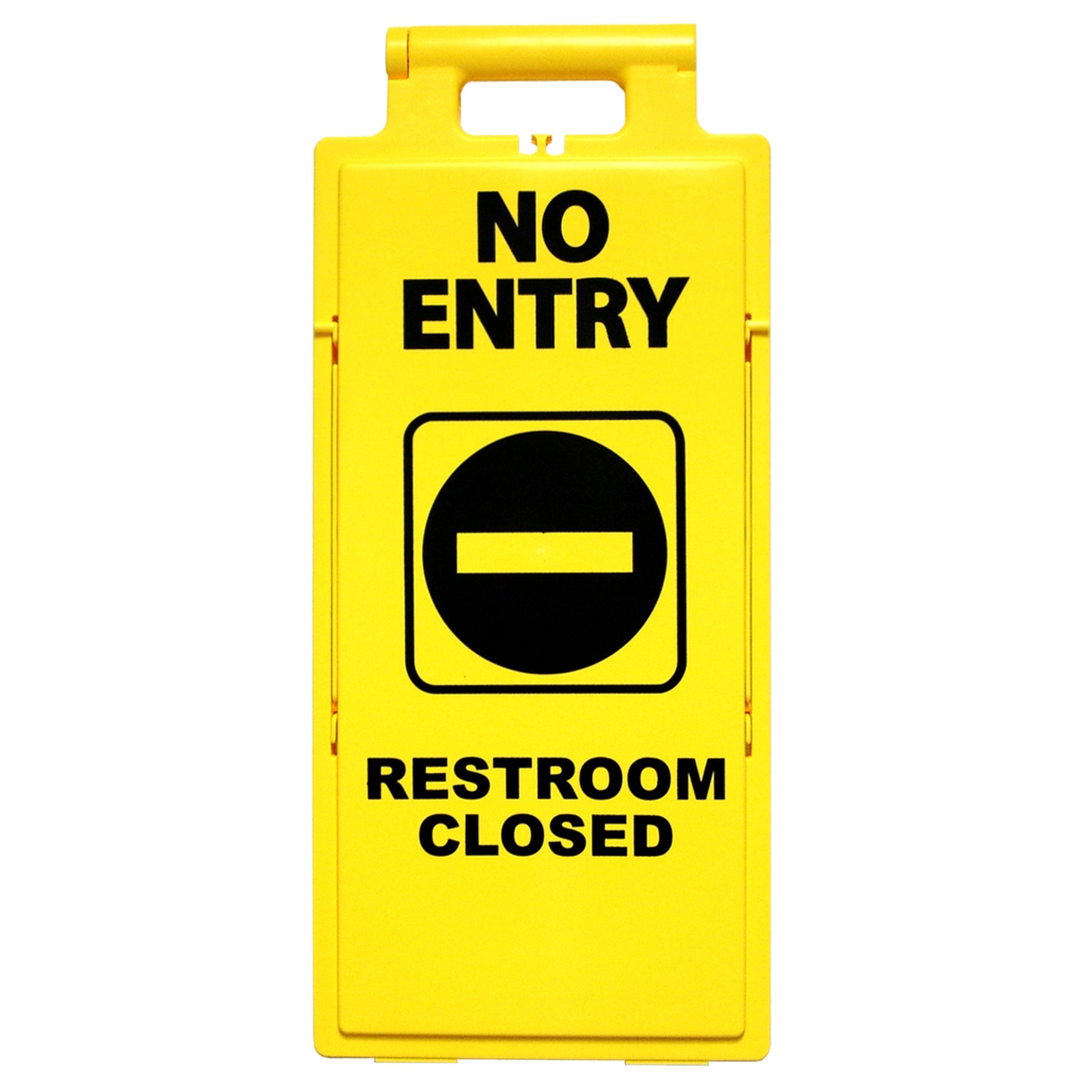 NO ENTRY RESTROOM CLOSED - PREMIUM FLOOR STAND - NO ENTRY RESTROOM CLOSED - PREMIUM FLOOR STAND, 25X11, Plastic