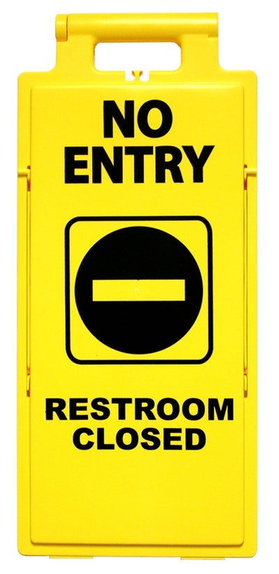 NO ENTRY RESTROOM CLOSED - PREMIUM FLOOR STAND