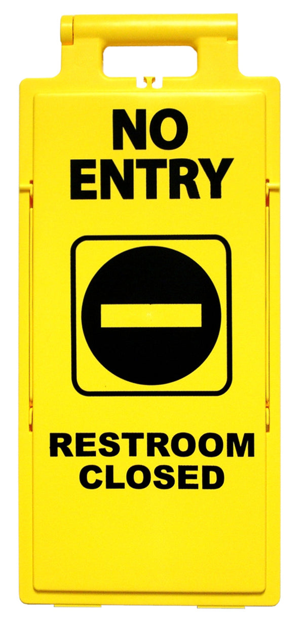 NO ENTRY RESTROOM CLOSED - PREMIUM FLOOR STAND