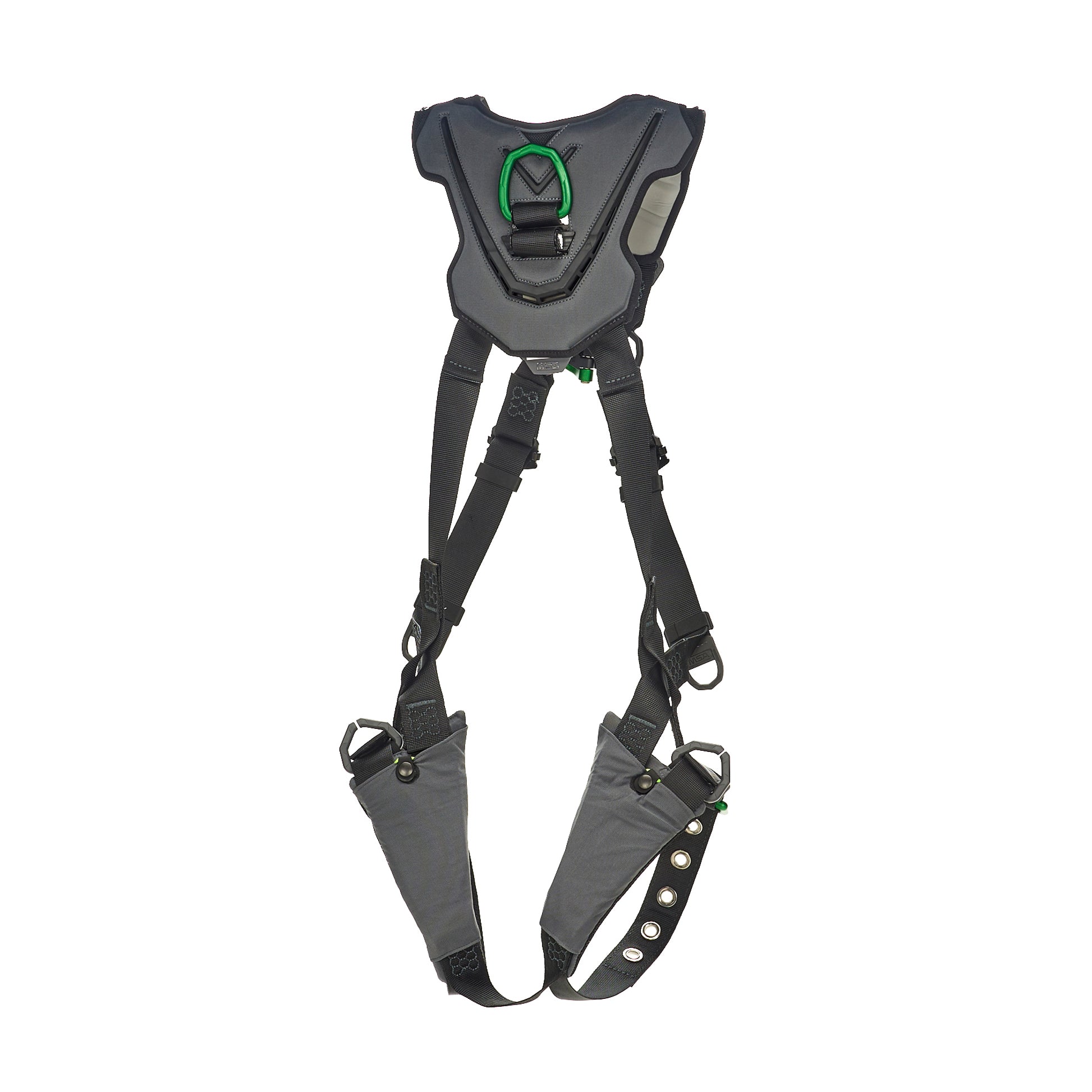 MSA V-FLEX Harness w/Back & Front D-Rings - Tongue Buckle Leg Straps - Extra Small - 10211320