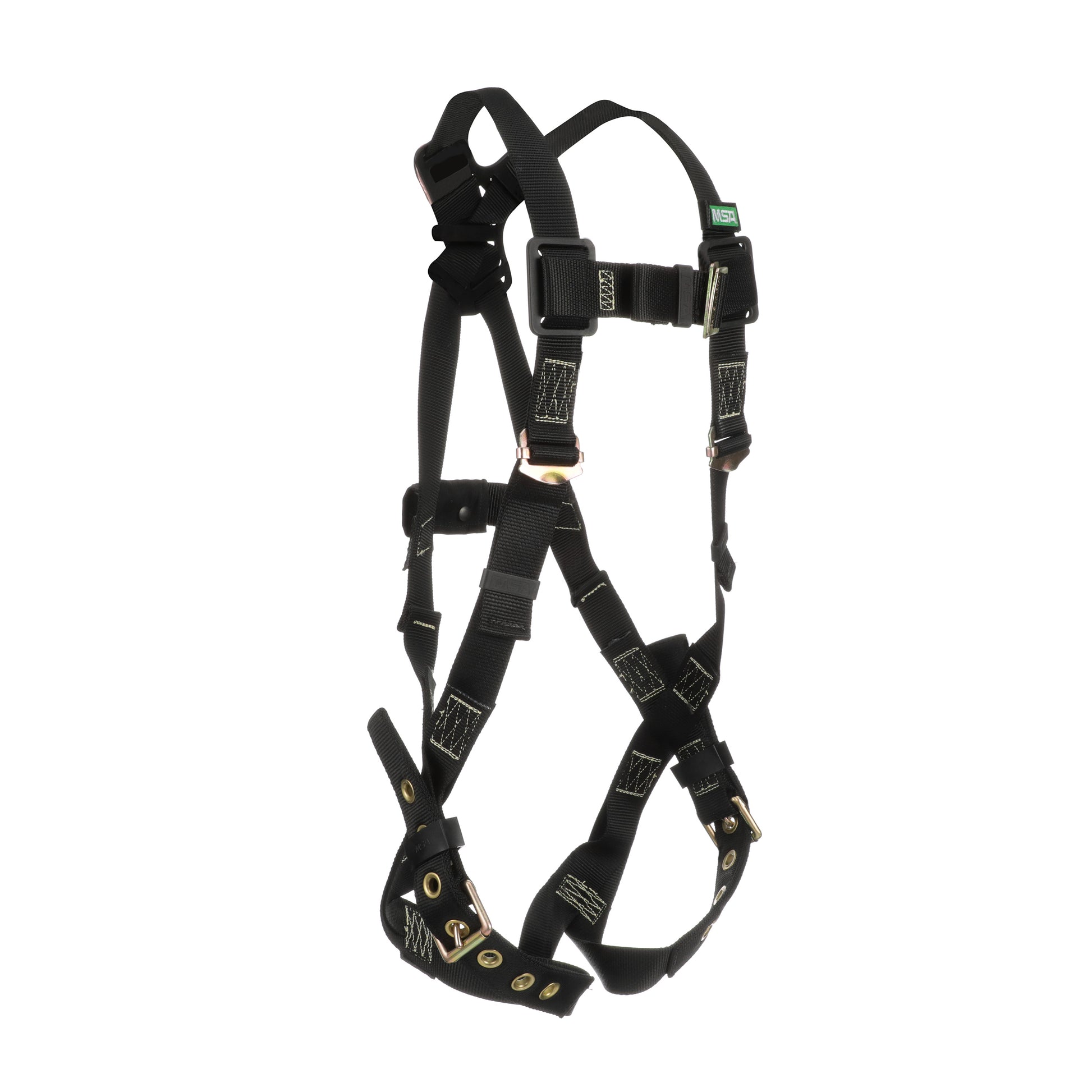 MSA Workman Arc Flash Vest-Style Harness w/Back D-Ring - Qwik-Fit leg straps - Standard (STD) - 10152652