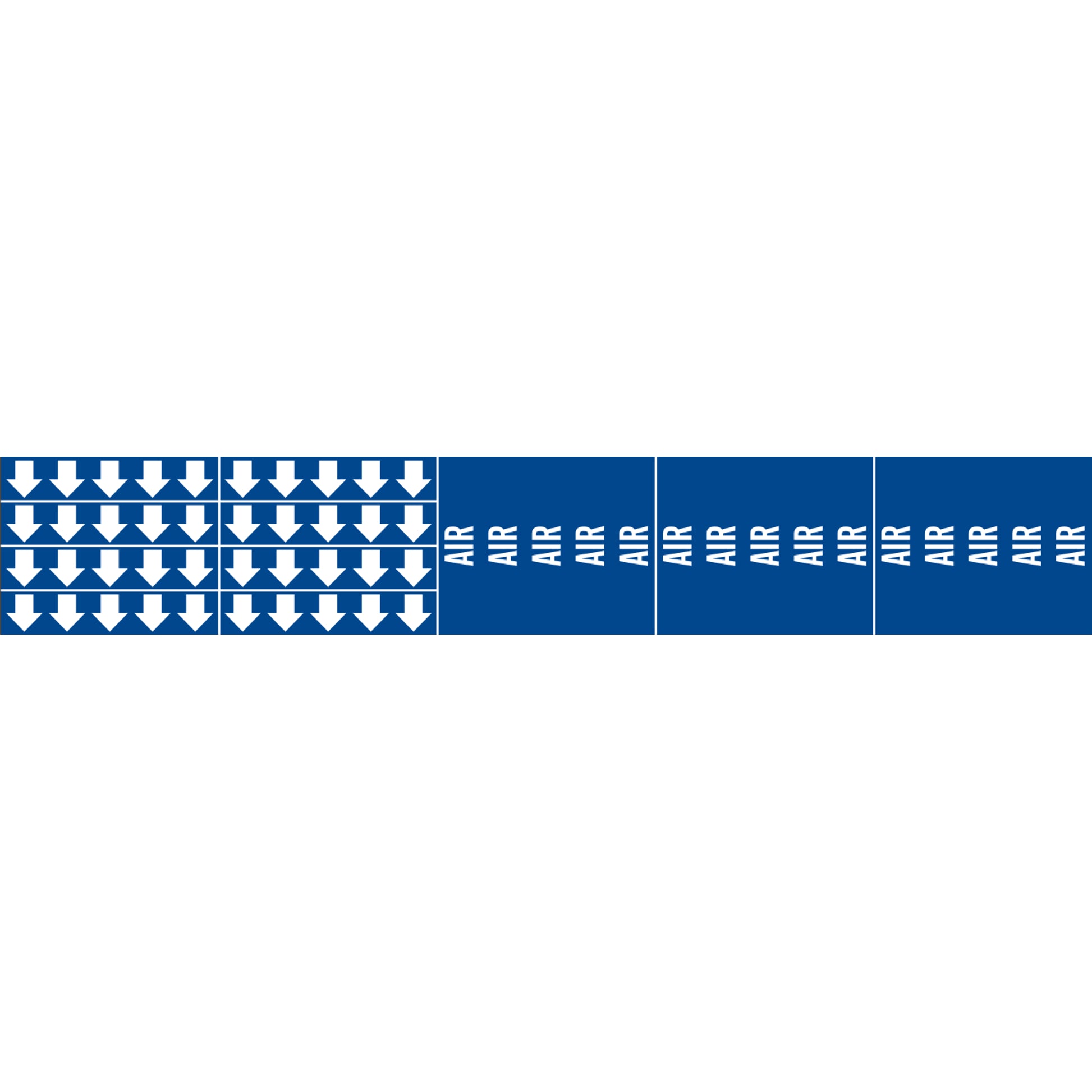 AIR - PIPE MARKER WITH ARROWS - AIR - PIPE MARKER WITH ARROWS, 2.25X13.5, Adhesive Vinyl